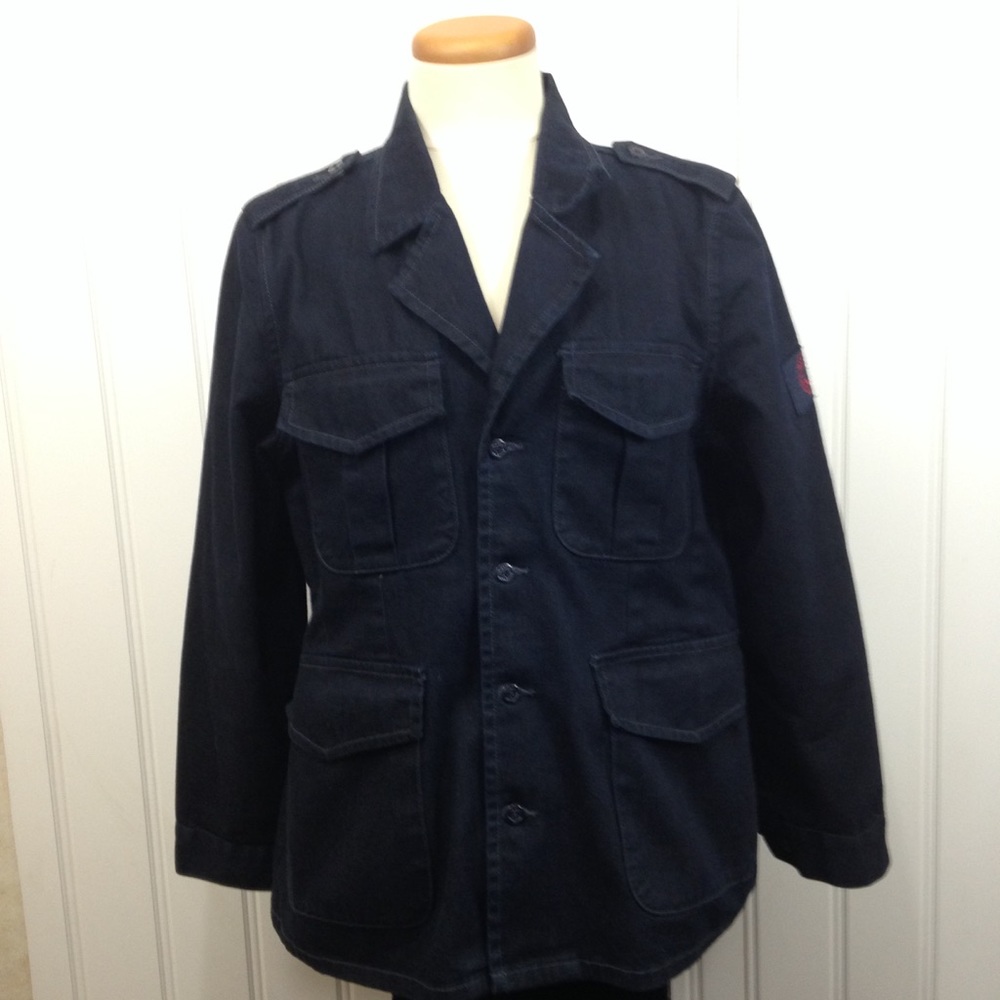 Tommy Hilfiger dark navy field jacket chore coat size xl men
